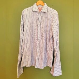Thomas Pink Beaufort Slim Fit Dress Shirt Men’s 16.5 / 42 Striped
